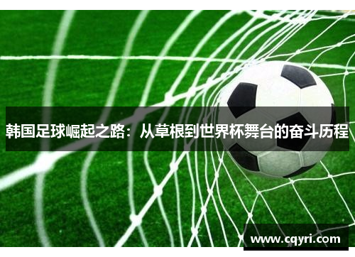 韩国足球崛起之路：从草根到世界杯舞台的奋斗历程